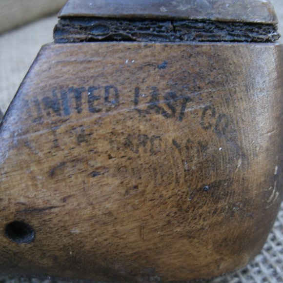 Antique Wood Shoe Form Hand Painted Design - Picture 12 of 16